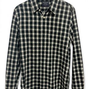 Camisa Abercrombie & Fitch – Cuadros Blanco y Negro – Talla L