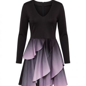 Vestido Mini "Gradient Ruffle" – LALETO (Talla S)