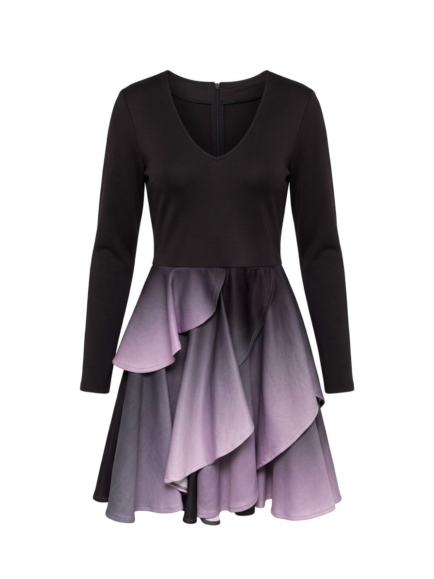 Vestido Mini "Gradient Ruffle" – LALETO (Talla S) 1 Vestido Mini "Gradient Ruffle" – LALETO (Talla S)