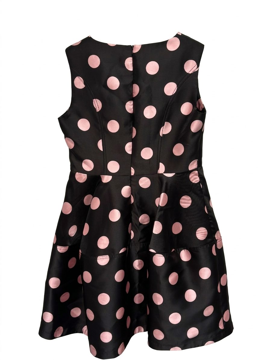 Vestido de Fiesta Cookie – Lunares Rosas y Falda con Vuelo – Talla 42 2 Vestido de Fiesta Cookie – Lunares Rosas y Falda con Vuelo – Talla 42 - Imagen 2