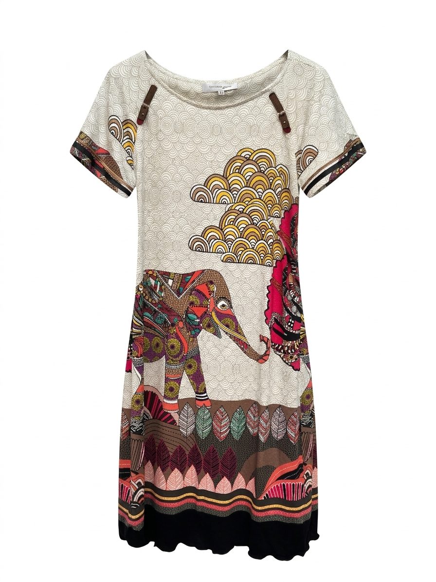 Vestido "Elephant Art" – Chema Blanco (Talla 42) 1 Vestido "Elephant Art" – Chema Blanco (Talla 42)